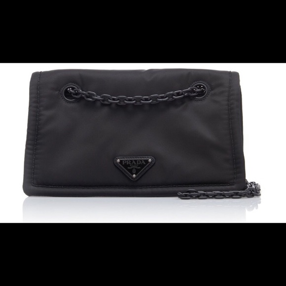 Prada Handbags - Excellent condition PRADA Black Nylon Crossbody Chain Bag used for 1 hour